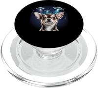 Chihuahua Selfie avec des OVNIS étrangers drôle Chihuahua PopSockets PopGrip pour MagSafe
