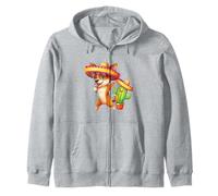 Chihuahua Sombrero Cinco de Mayo Cactus mexicain Garçons Filles Sweat à Capuche