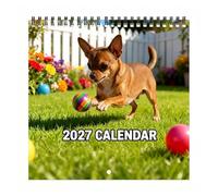 Chihuahua Wall Calendar 2027, Funny Cute Dog Monthly Planner | Thick Paper, Jan-Dec Layout - Gift for Dog Lovers, Great for Home, Office & Classroom