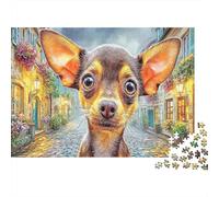 Chihuahua1000 Pièces De Puzzle en Papier Recyclé De Haute Qualité pour Jeunes Adultes,Chihuahua Cobblestone Puzzle De Développement De Concentration Puzzle d'art Mural Puzzle De Plaisir du Week-end52