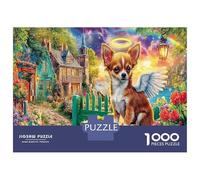 Chihuahuas à la Plage Puzzle 1000 Pièces Educa Jouet Divertissement Créatif De l'art De La Décoration Animaux Jeu Éducatif Challenge Toy Adultes Et Enfants À Partir De 14 Ans 38x26cm/1000pcs