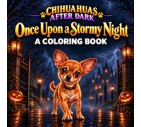 Chihuahuas After Dark: Once Upon A Stormy Night: A Big & Bold Spooky-Cozy Coloring Book