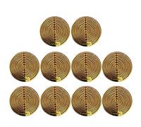 CHIHUOBANG 10 pièces Autocollant d'énergie de Bouclier quantique scalaire avec des ions négatifs pour la Cellule Mobile EMF EMR 5G Anti-Radiation Protection 5g