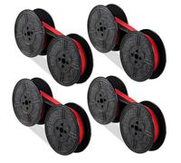 Chihutown Lot de 4 paires de rubans universels pour machine à écrire, calculatrice, ruban encreur pour la plupart des machines à écrire