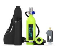 CHIKADIV Mini Bouteille Plongée 0.5L Portable - Bloc Oxygène Certifié DOT/CE 5-10 Min Secours Snorkeling Pony