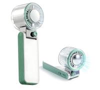 chikro Ventilateur turbo portable, 199 vitesses réglables, mini ventilateur rechargeable de 3600 mAh avec refroidisseur à glace, petits ventilateurs de poche pour la maison, le bureau, les voyages et