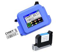 CHIKYTECH Mini imprimante à jet d'encre portative, machine de codage portable de poche avec écran tactile LED de 2,4 pouces, imprimante à jet d'encre pour impression
