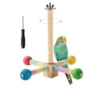 ChilArt Jouet pour perruche ondulée rotatif à 360 °, accessoires pour perruches, jouet pour perroquets de taille moyenne, petits perroquets