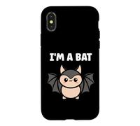 Child Animals Bats Cute Bird Minimalist Funny I'm a Bat Coque pour iPhone X/XS