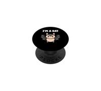 Child Animals Bats Cute Bird Minimalist Funny I'm a Bat PopSockets PopGrip Adhésif