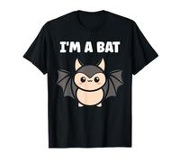 Child Animals Bats Cute Bird Minimalist Funny I'm a Bat T-Shirt