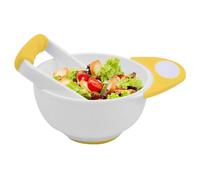 Child Food Mash Bowl - Vegetable Fruit Puree Masher Set for Feeding | Bowl with Long Handle Press Tool, Manual Grinding Kit for Fish Vegetable Fruit Puree Making Infanted Feeding Use