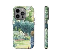 Child in Garden Aquarelle - Coque rigide mate - Compatible avec iPhone 14 Pro - Vert