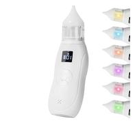 Child Nose Aspirator - Silent Battery Operated Mucus Remover for | Portable Suction Instrument with Comfortable Nozzle & Safe for School Trips Travel Stroller Use Home Hygiene