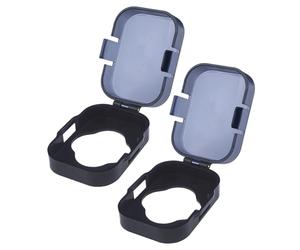 Child Proof Door Knob Covers, Kids Proofing Locks, 1.57x2.36x0.98 Inches Durabled Polymer, Reusable Handle Guards for Cabinet, Keyholes, Toilets, Apartment, Drawers, Refrigerator