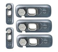 Child Proof Refrigator Lock, Kid Safety Drawer Adhesive, 5X Fridge Cabinet Security Cosmetic with Comfort, Gentle Daily Care Aid, Modern Utility Design Style, Cosmetic for Parents Kids Home Kitchen