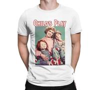 Child’S Play Chucky Men Tops T Shirts Doll Murder Bloody Vintage Tee Shirt Harajuku Crew Neck T-Shirts Pure Cotton Unique Tops White Manches Courtes(XX-Large)