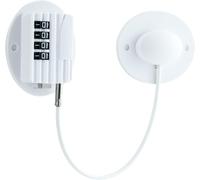 Child Safety Fridge Door Lock With 4 Digit Code Child Combination Locks For Cupboards Cabinets Fridges Freezers (1 Piece,White)