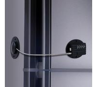 Child Safety Fridge Door Lock With 4 Digit Code Child Combination Locks For Cupboards Cabinets Fridges Freezers (1 Piece,Black)