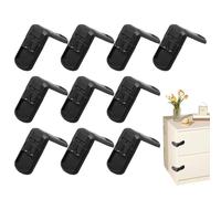 Child Safety Lock, 10X Cabinet Door Locks Set, Removable Baby Proofing Latches, Sturdy and Secure Furniture Protection, Easy Installation Design, (White 10PCS), For Kitchen Drawers Closet Bathroom