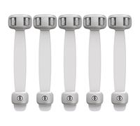 Child Safety Locks, Baby Door Safety Locks, Toddler Safety Locks, Cabinet Safety Locks, Child Safety Door Lock, Multipurpose Child Locks 5.4x21.5 cm for Home, Green, Gray