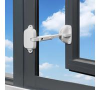 Child Safety Window Limiter,Baby Safety Window Lock,Child Proof Window Lock For Kids And Pets (White)