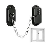 Child Safety Window Lock With Keypad Key | No Drill Adhesive For Fridge Cabinet Drawers | Heavy Duty Steel Latch For Home Childproof Security