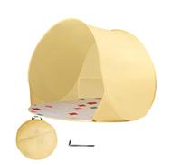 Child Travel Tent - PU Waterproof Feature, 43 Pouce External Folding Device, Weatherproof Garden Park Component, Durable Beige Synthetic Fastener | Utility Tool For Lawns & Courtyards