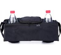 CHILD WALKER ORGANISER Porte-bouteille Sac Double WIDE Noir