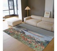 Childe Hassam Area Rugs 120x180cm Celia Thaxter’s Garden Isle of Shoals Maine Mat Impressionniste Vintage Flower Carpet pour Home Office Cafe