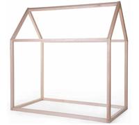 CHILDHOME Cadre de maison de lit 124x78x148 cm Naturel BEFRHN