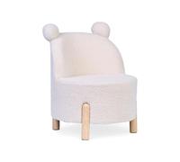 CHILDHOME, Chaise pour Enfant Teddy, 18Mois+, Bois de Bouleau, 45x45x56cm, Teddy Ecru