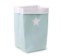 Childhome CHCCCB60MW Boîte à Canvas Pliable, 32 x 32 x 60 cm, Menthe (Mint White)