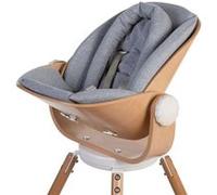 Childhome Coussin Réducteur de Naissance; Compatible Transat Naissance Evolu Newborn Seat; 100 pourcent Coton; Harnais de sécurité 5 points; Confortable; Ergonomique; Couleur Gris CHEVOSCNBJG