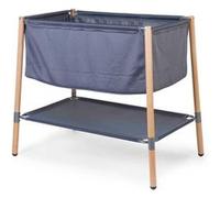 CHILDHOME, Berceau Bébé, Grande Dimension, Confort Maximal, Pieds Antidérapants, Parois Respirantes, Circulation De L'Air Optimale, Parois Amovibles Et Lavable, 50X90 Cm, Bois De Hêtre, Anthracite