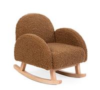 CHILDHOME, Fauteuil à Bascule pour Enfant, Chaise Enfant, Teddy Brun