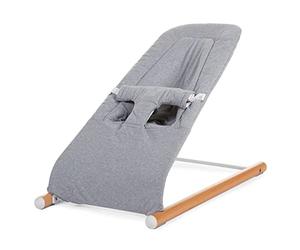 CHILDHOME, Housse Compatible pour Transat Bébé Evolux, 100% Coton, Facile à enfiler, Doux, Agréable au toucher, Couleur Gris