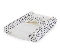 CHILDHOME Housse de coussin à langer Angel Jersey Léopard Blanc