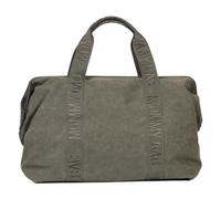 CHILDHOME, Mommy Bag 58 L, Sac à Langer Effet Daim, Olive | 58 L, Effet daim, Tapis à langer, Pochette isotherme, Bandoulière, Multiples poches, Passage trolley, Sac maternité