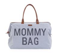 Childhome, Mommy Bag, Sac à Langer, Maternité, Sac de voyage, Grande Contenance, Tapis à Langer, Bandoulière Ajustable, Compartimenté, Poche Isotherme, Passage pour Valise, Jersey Gris