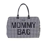 Childhome, Mommy Bag, Sac à Langer, Maternité, Sac de voyage, Grande Contenance, Tapis à Langer, Bandoulière Ajustable, Compartimenté, Poche Isotherme, Passage pour Valise, Pied de poule
