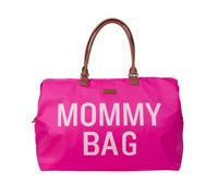 CHILDHOME, Mommy Bag, Sac à Langer, Maternité,Sac de Voyage, Grande Contenance-Tapis à Langer, Bandoulière Ajustable, Compartimenté, Poche Isotherme, Passage pour Valise, Pop Pink