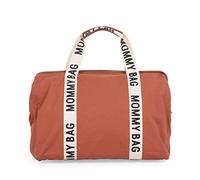 Childhome,Mommy Bag, Sac à Langer, Maternité,Sac de Voyage, Grande Contenance-Tapis à Langer, Bandoulière Ajustable, Compartimenté, Poche Isotherme,Passage pour Valise,Collection Signature Terracotta
