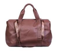 Childhome Sac à langer Mommy Bag Signature Simili cuir marron foncé