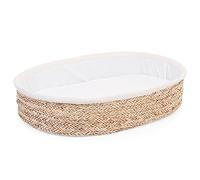 CHILDHOME, Panier à langer bébé jonc de mer, Matelas à langer, Table à langer, Housse 100% Coton incluse, Tissus certifiés Oekotex, Bohème, 0-12 mois, Confortable, Lavable