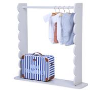 CHILDHOME Portemanteau Biscuit Dreams - Design Compact et Élégant 100x25x100 cm - Rangement Mural pour Chambre Bébé ou Enfant - Coloris Cosy Clay Naturel - Idéal pour Vêtements et Accessoires