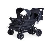 Childhome - Poussette Multiplaces Quadruple Noire 4 Enfants