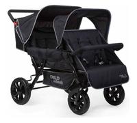 CHILDHOME Poussette quadruple 4 places Childwheels Two by Two 4 Children noir-12% sur l'appli aujourd'hui seulement
