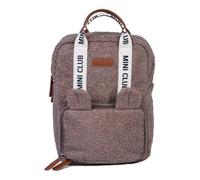 CHILDHOME, Sac a Dos, Bebe, Sac à dos Enfant, Cartable maternelle, Pochette isotherme, Compartiment boite à repas, Solide, Matière Coton, My First Bag, 7L, Mini Club Urban, Teddy Brun