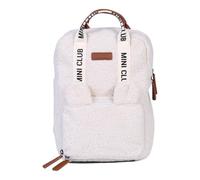 CHILDHOME, Sac a Dos, Bebe, Sac à dos Enfant, Cartable maternelle, Pochette isotherme, Compartiment boite à repas, Solide, Matière Coton, My First Bag, 7L, Mini Club Urban, Teddy White